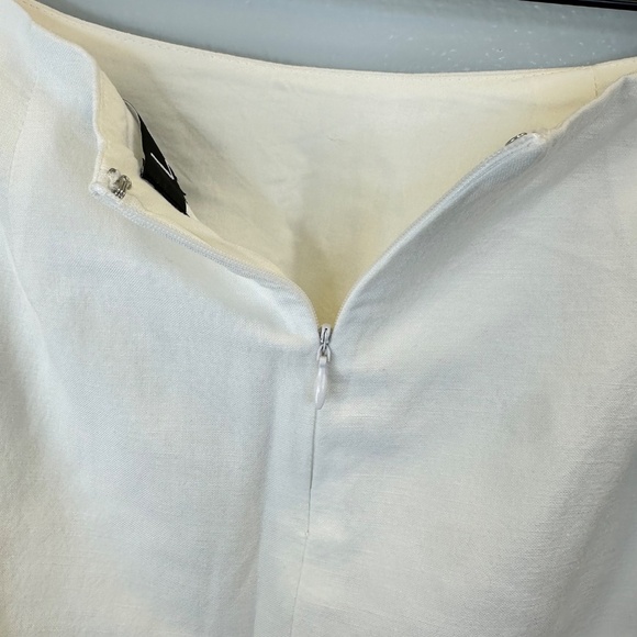 Lulus White Fringe Ramie Skirt size M - Coastal Cowgirl | Retro | Boho - Picture 3 of 6